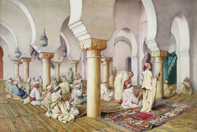 En prière dans la mosquée, 1884 - Filipo or Frederico Bartolini